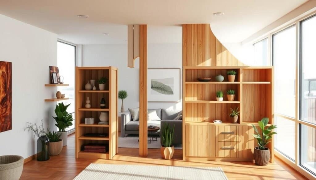 DIY wood room dividers