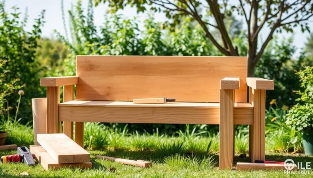 how to build a bench with 2x4s