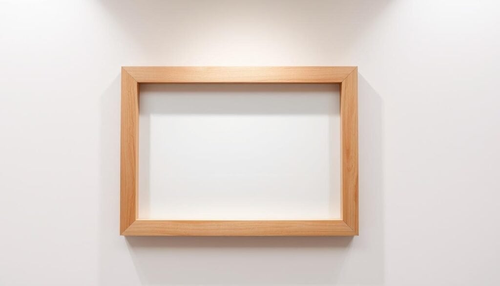 modern minimalist wooden frame