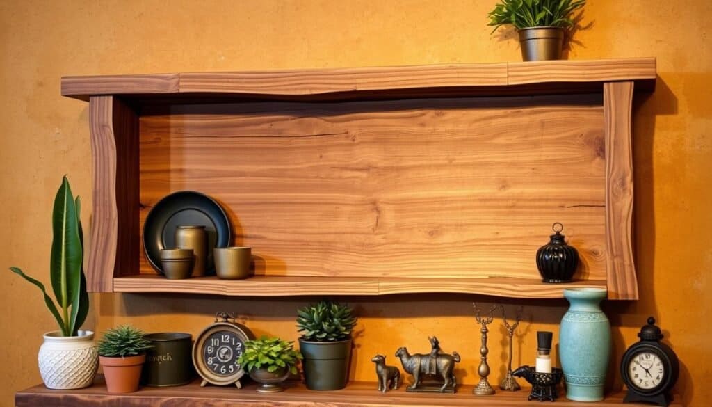 rustic wood shelf ideas
