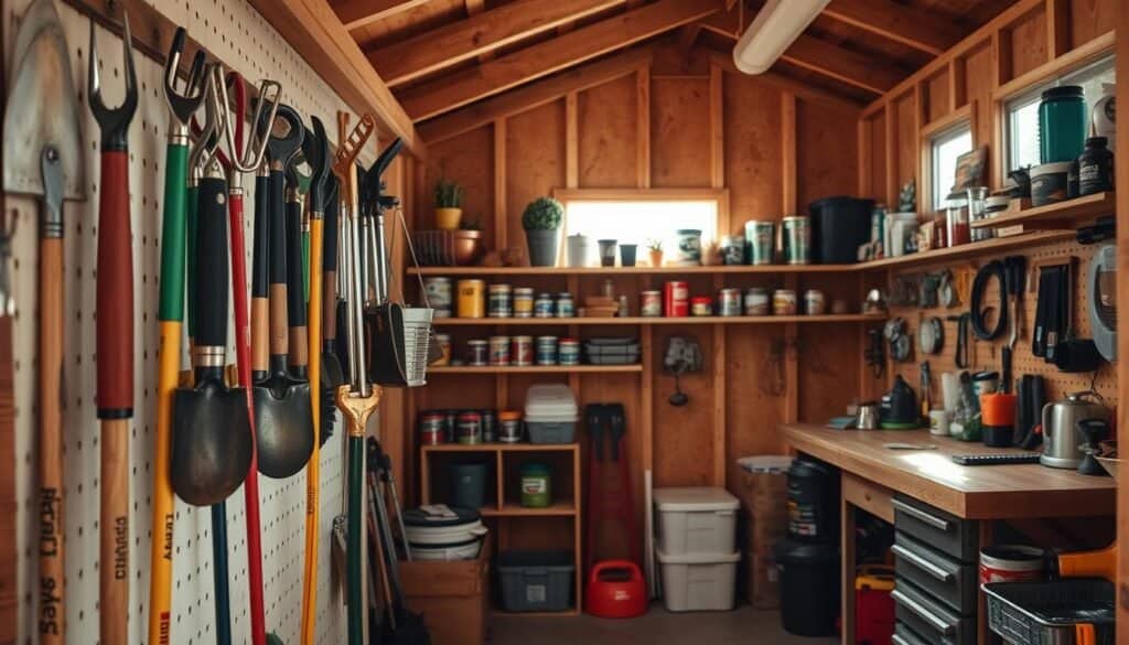 shed organization