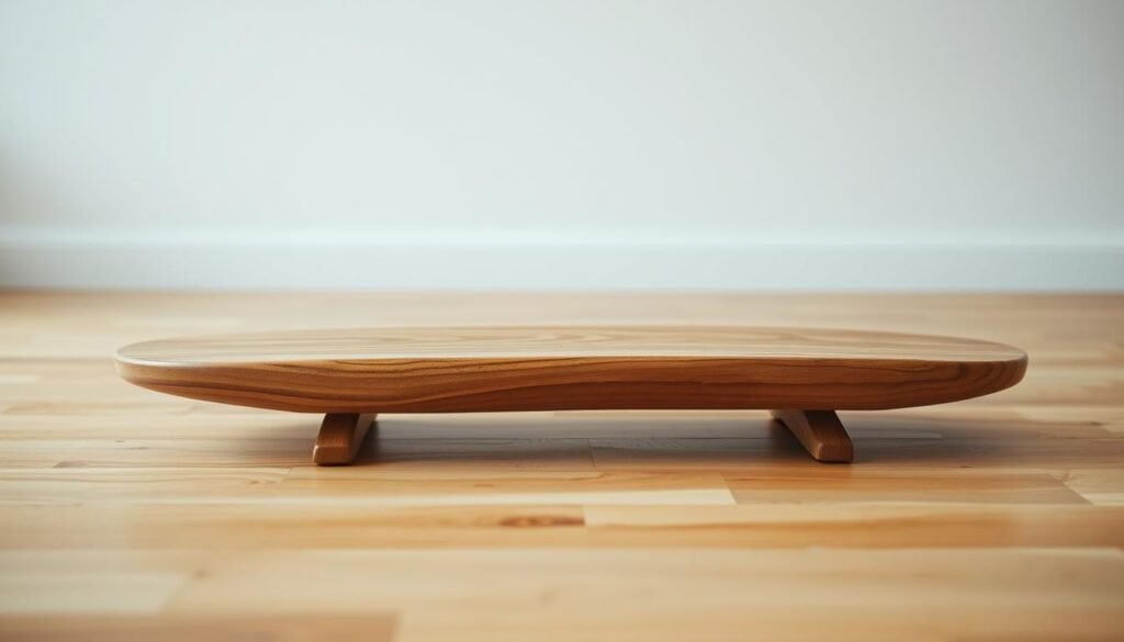wooden balance board