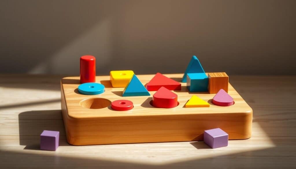 wooden shape sorter toy