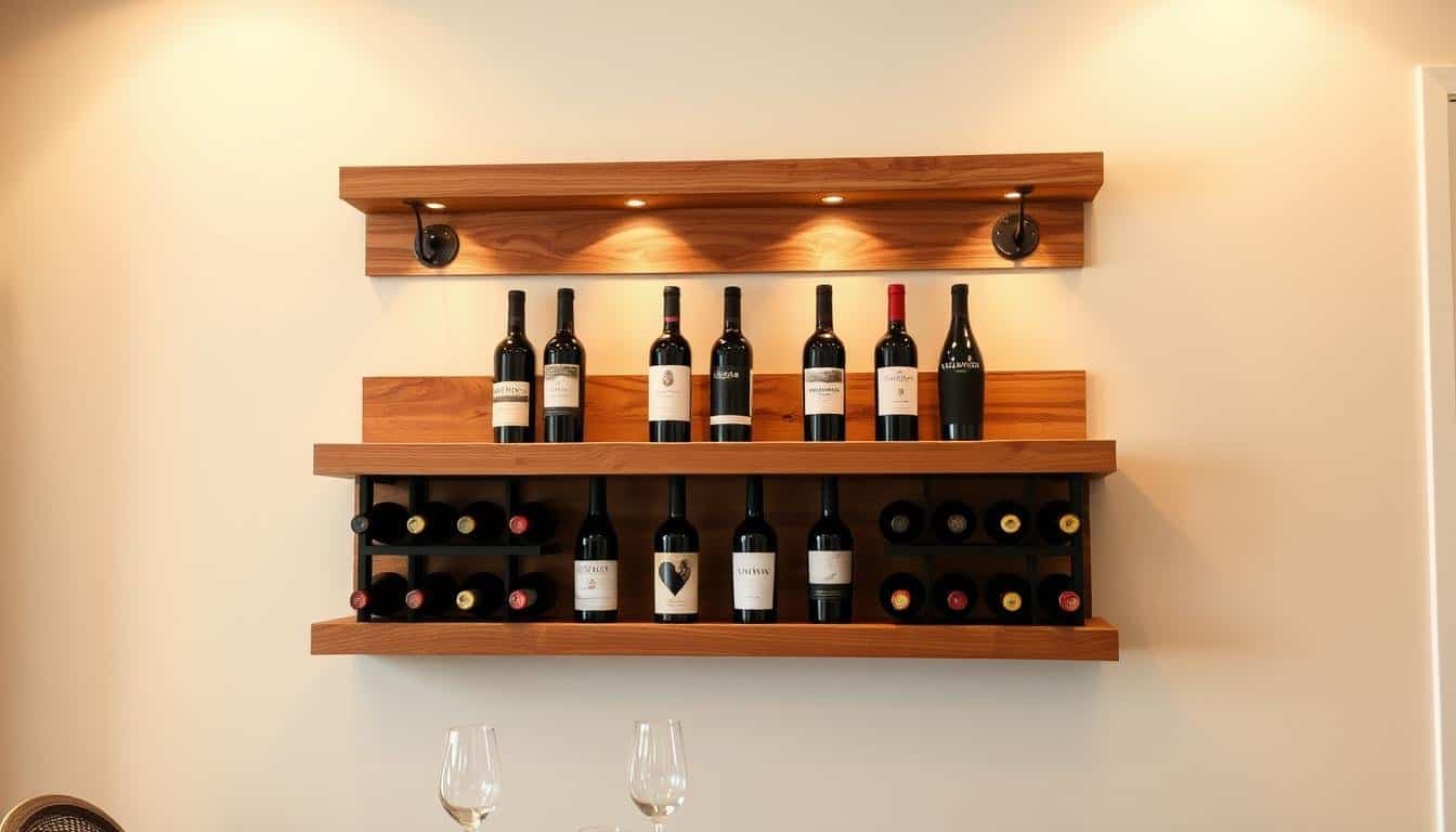 Creative Wooden Wall Wine Rack Projects for Dining Rooms