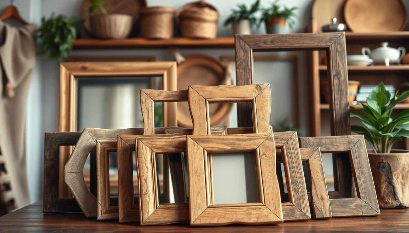 DIY Wooden Mirror Frame Projects for Rustic Home Style