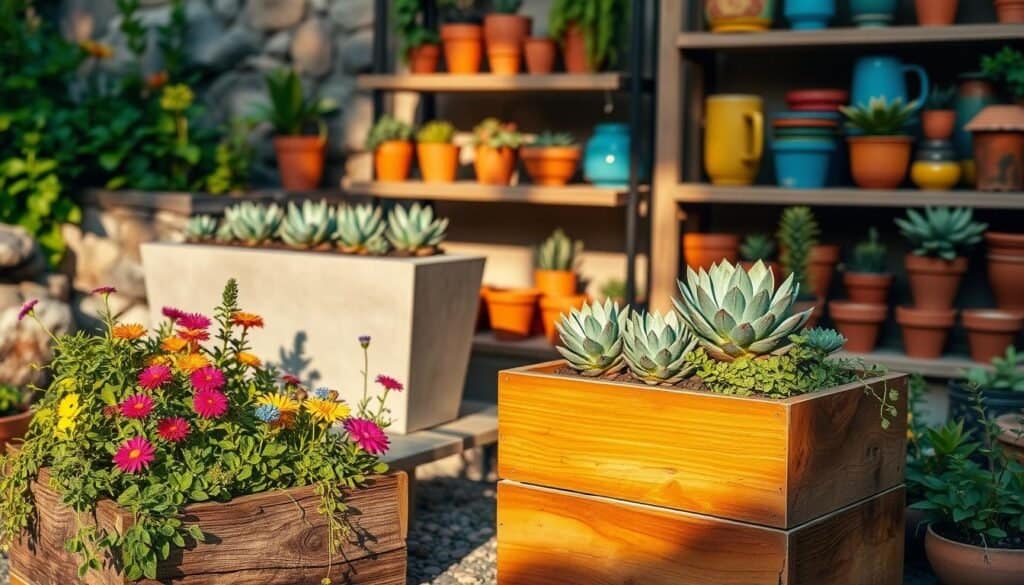 DIY garden planters