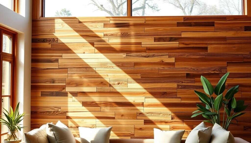 DIY wood accent wall