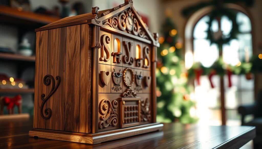 DIY wooden Advent calendar