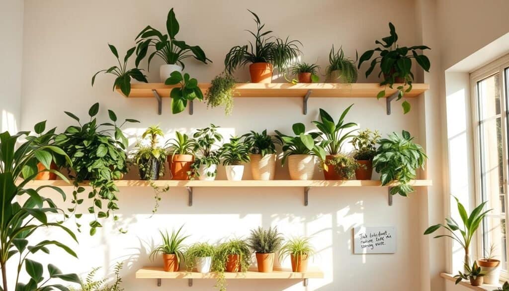 Instagram-worthy plant shelves