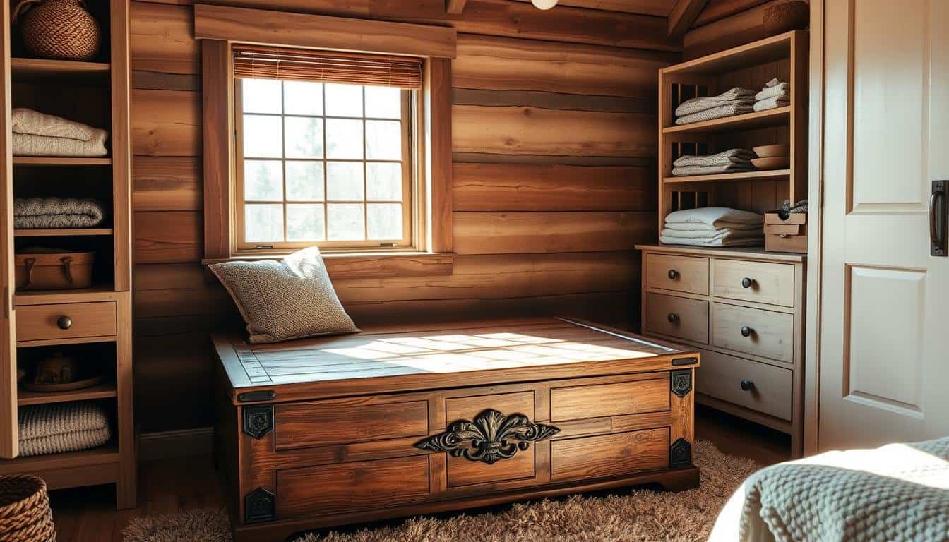 Rustic Wooden Blanket Chest Projects for Bedroom Storage