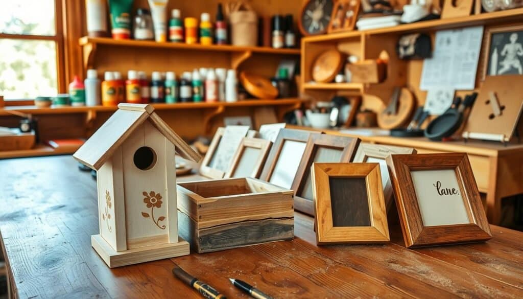 adding custom details to upcycled wood gifts