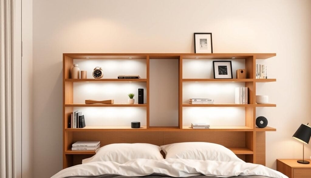adjustable bedside shelf system