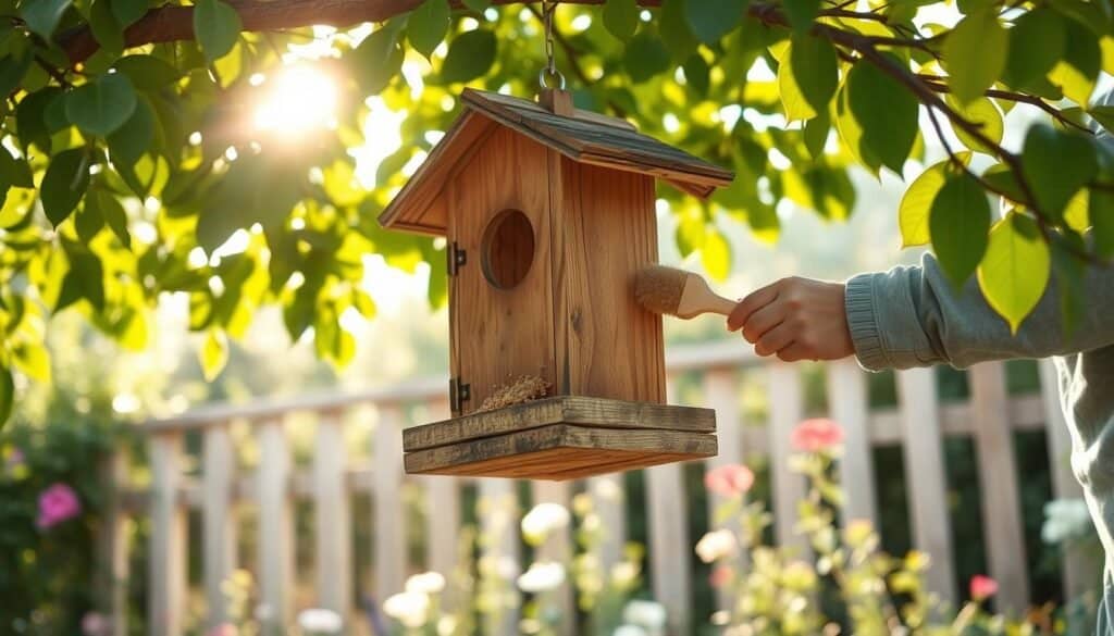 bird feeder maintenance