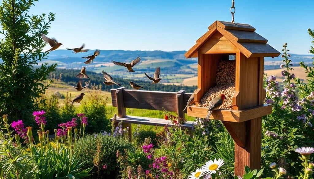 bird feeding station