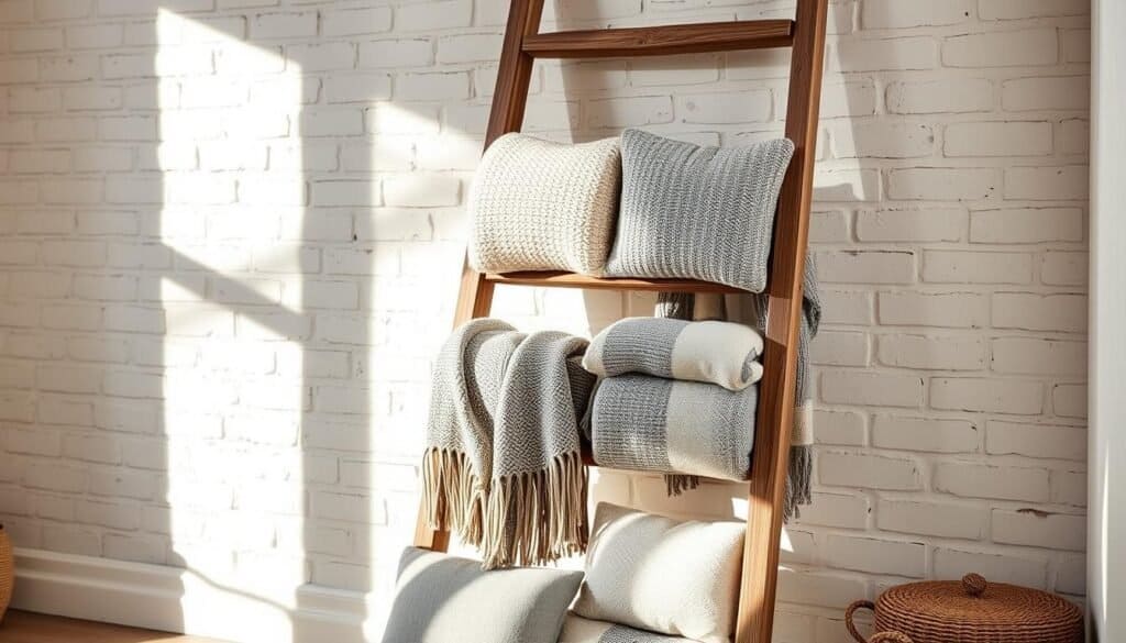 budget-friendly blanket ladder