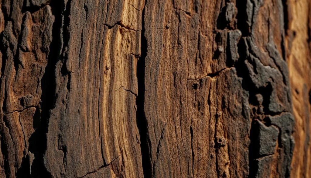 burnt wood finish