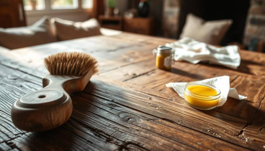 caring for rustic wood décor