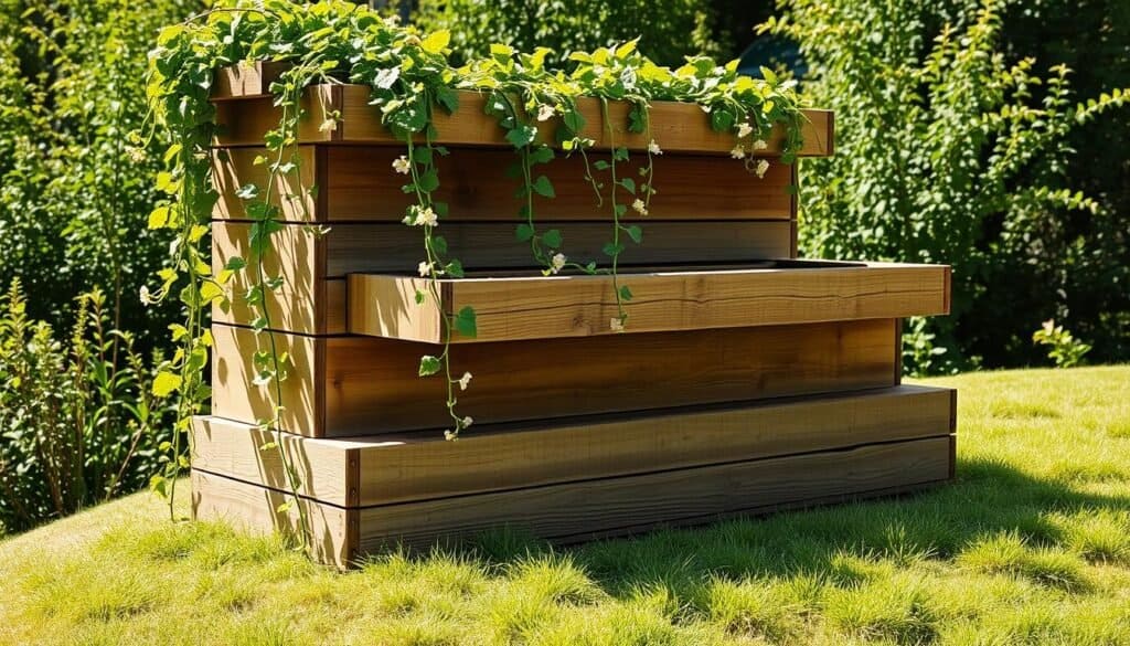 cascading waterfall-style tiered planter