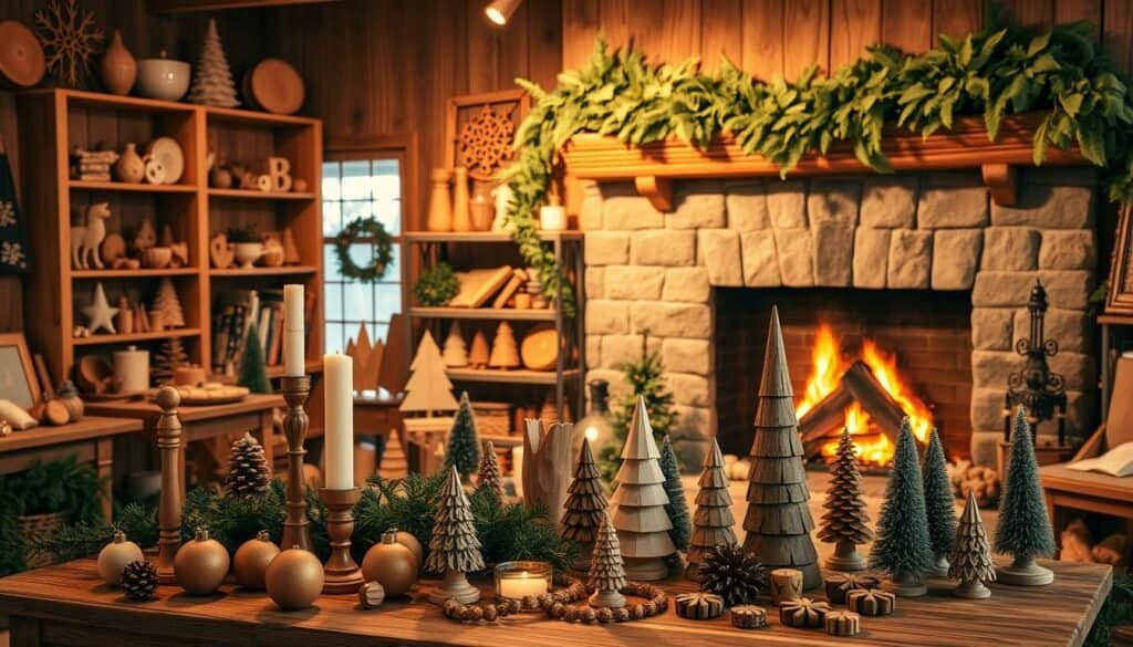 cozy holiday crafts with wood