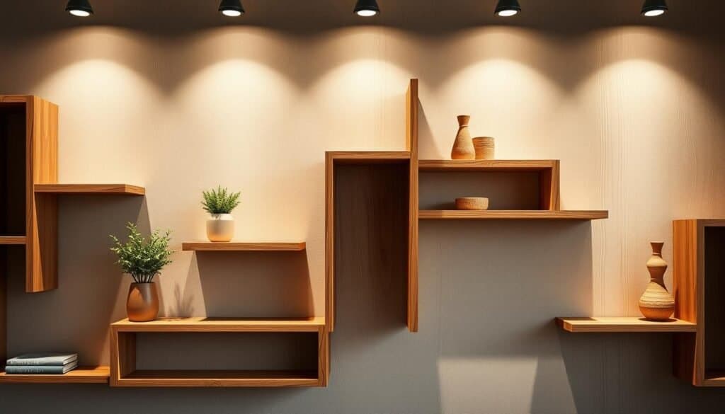 decorative wooden shelves