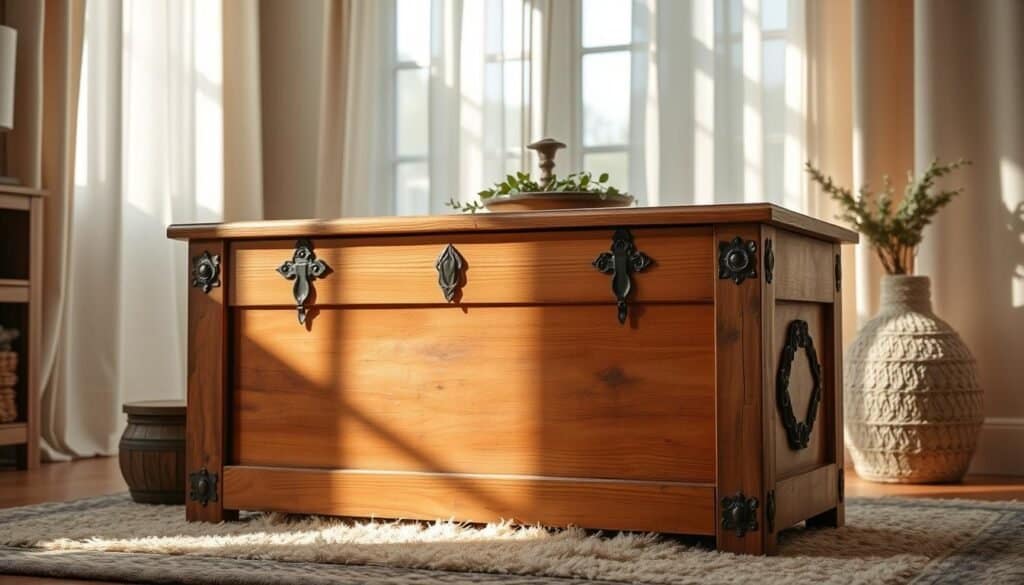 diy blanket chest