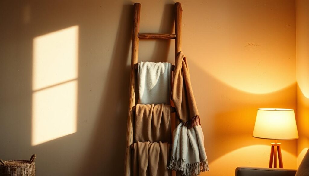 diy blanket ladder