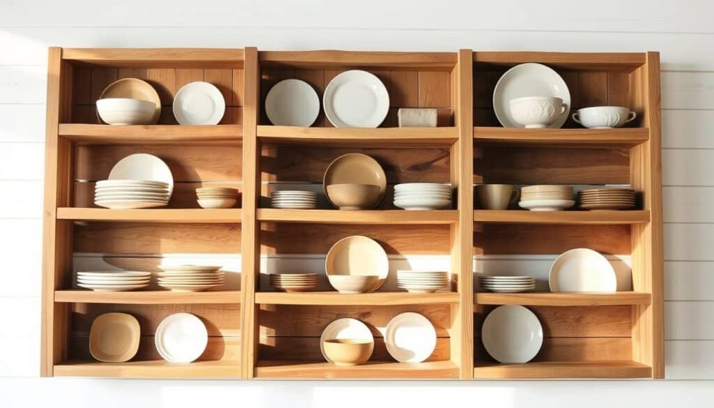 diy plate rack wall