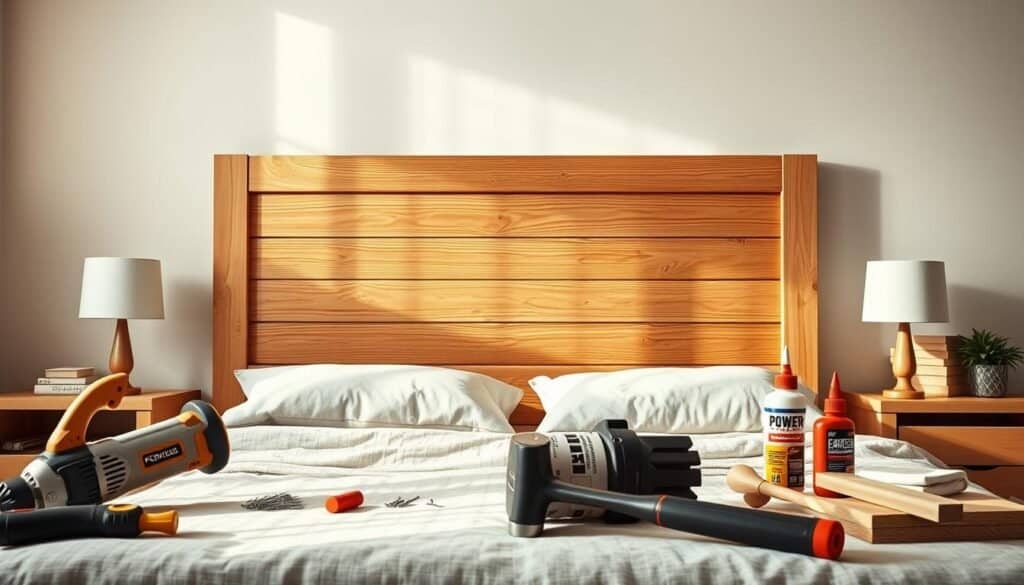 diy wood headboard tutorial