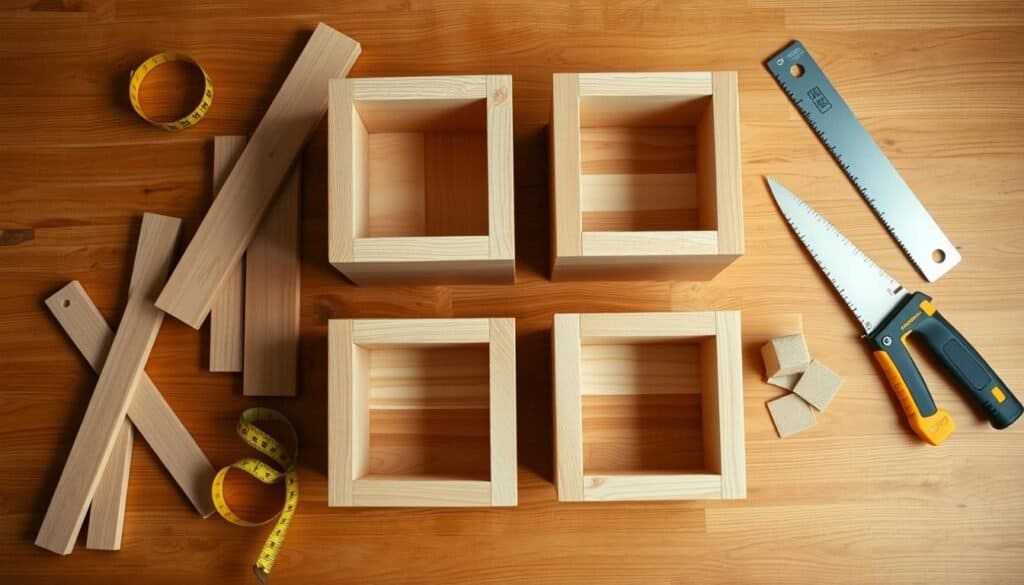 diy wooden storage cubes