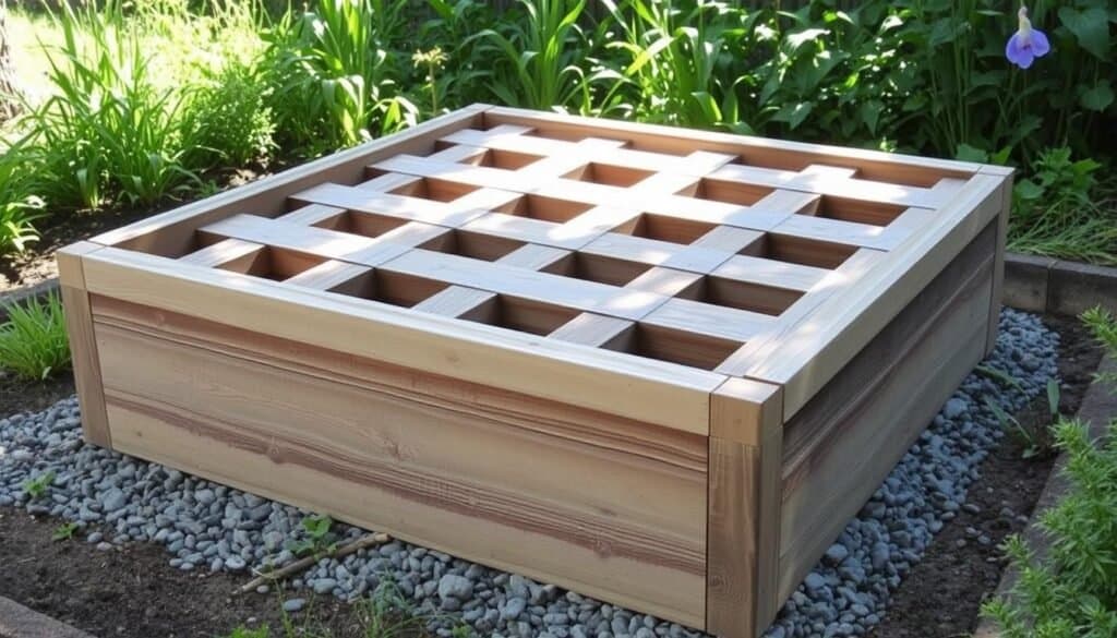 durable base for garden bed