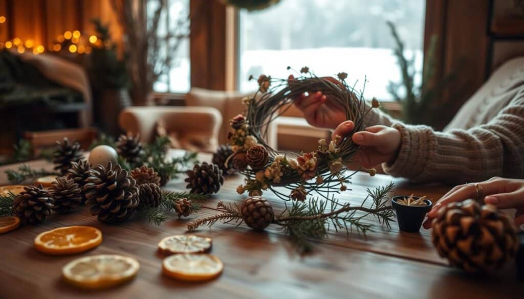 eco-friendly holiday crafting