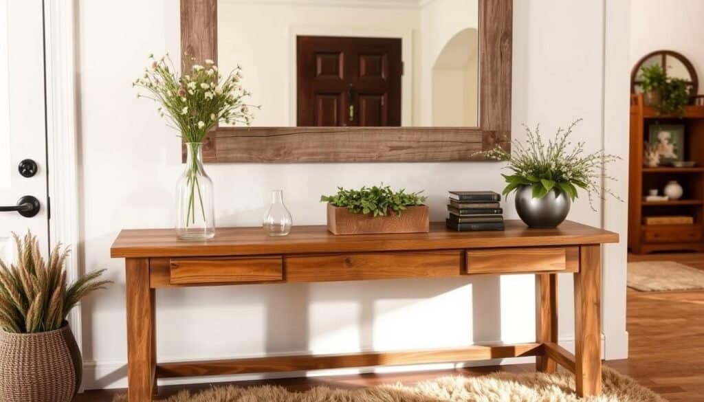 entryway console decor