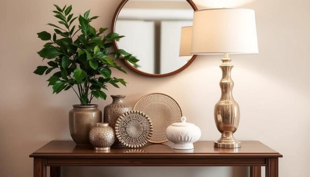 entryway table styling tips