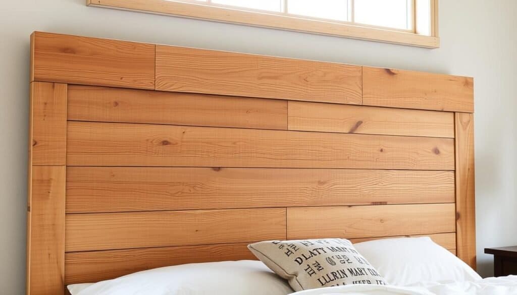 farmhouse-style wood headboard farmhouse-style wood headboard
