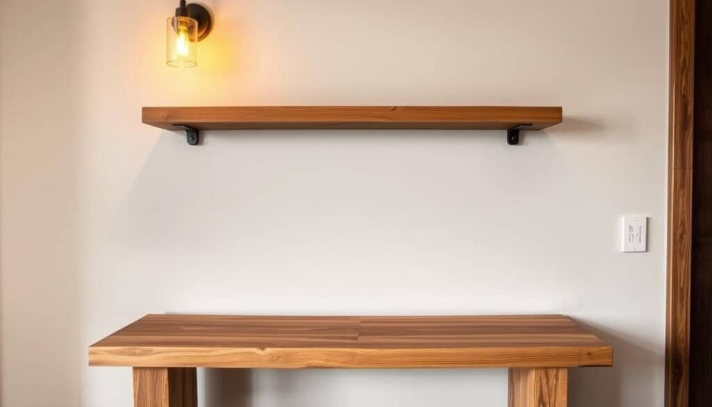 floating console shelf