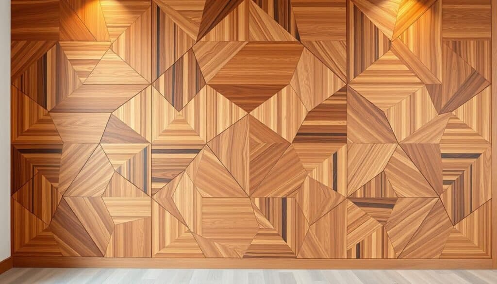 geometric wood wall designs