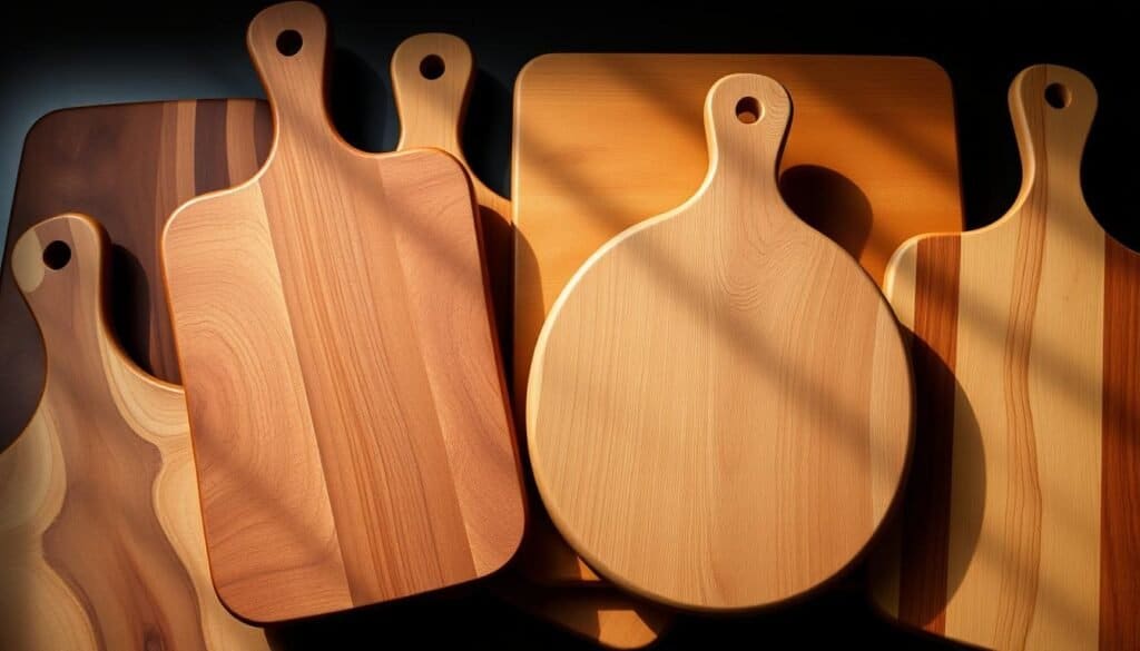 handcrafted wooden serving boards