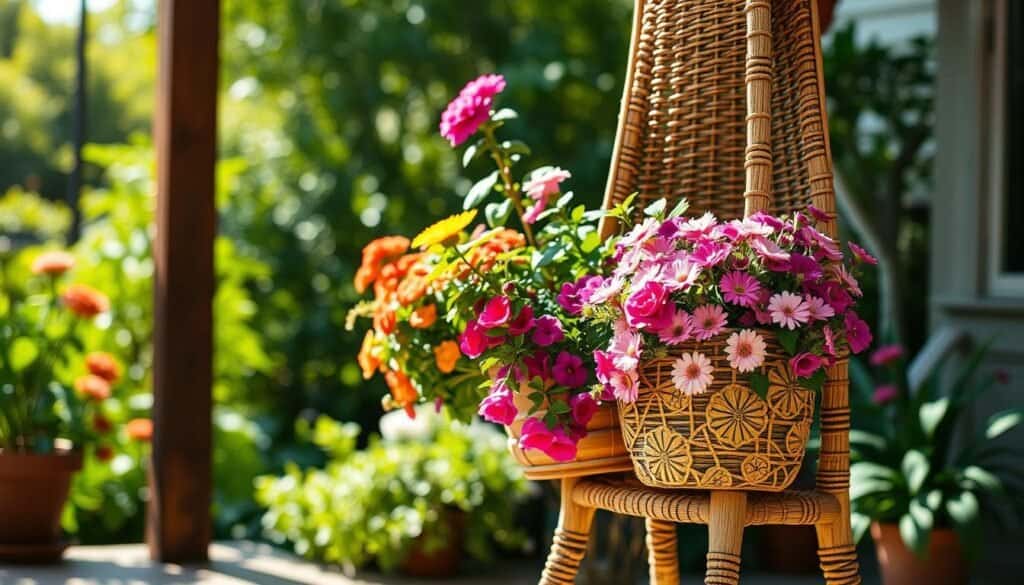 handmade flower pot stand