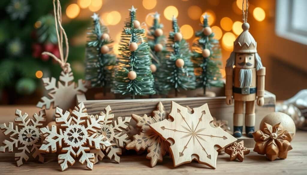 handmade wooden decorations