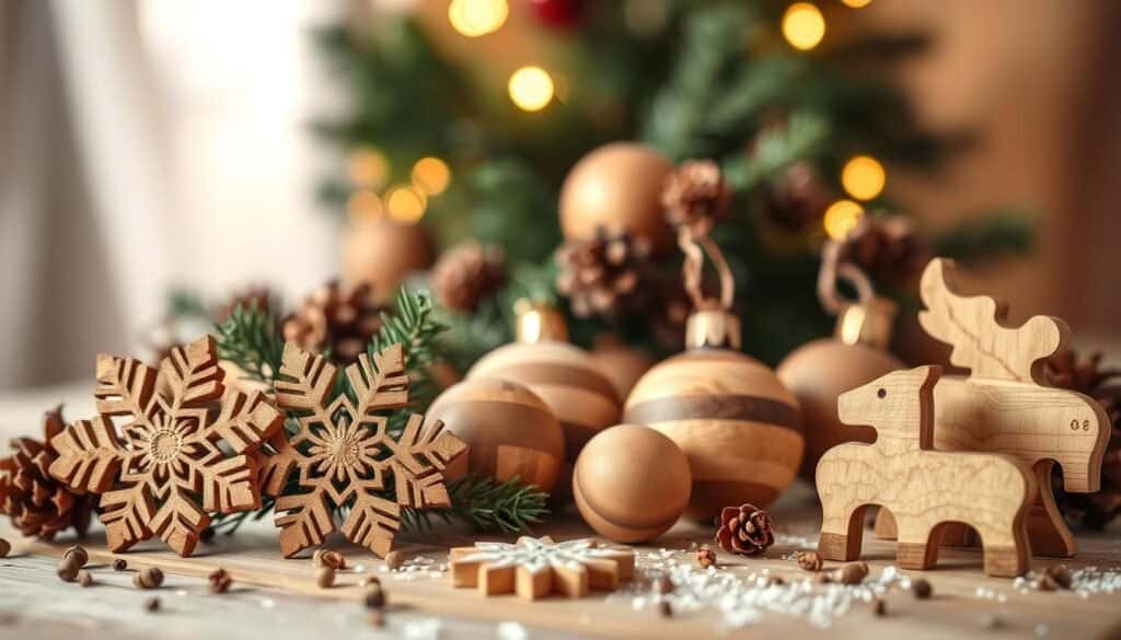 handmade wooden ornaments
