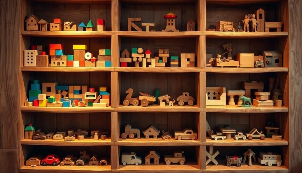 handmade wooden toys storage