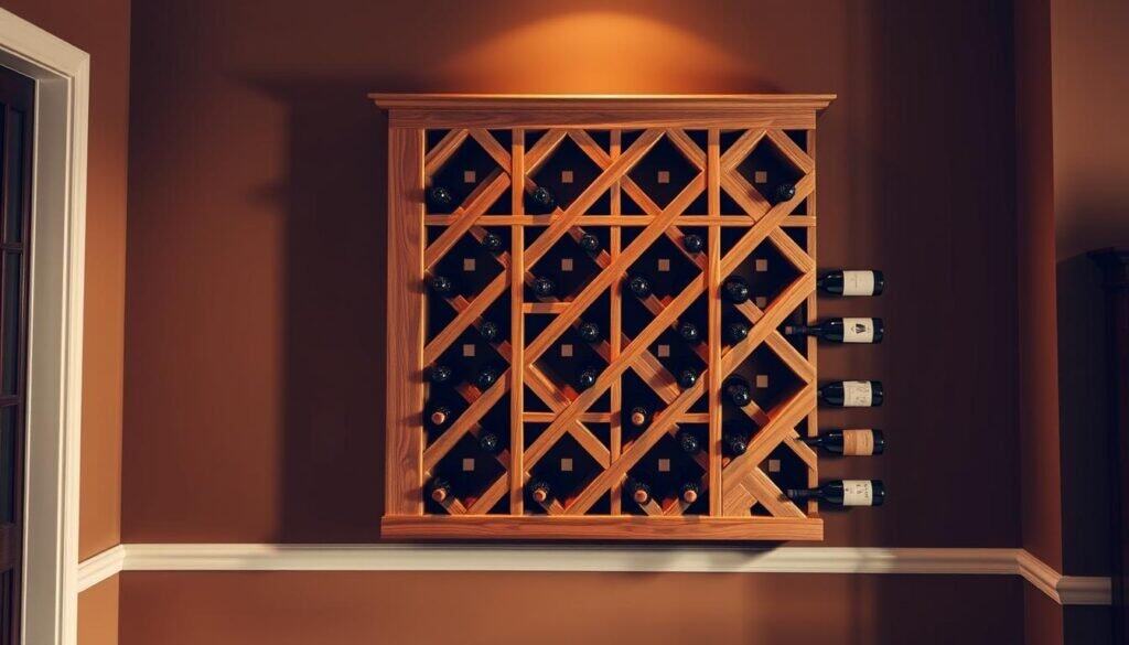 herringbone wine rack