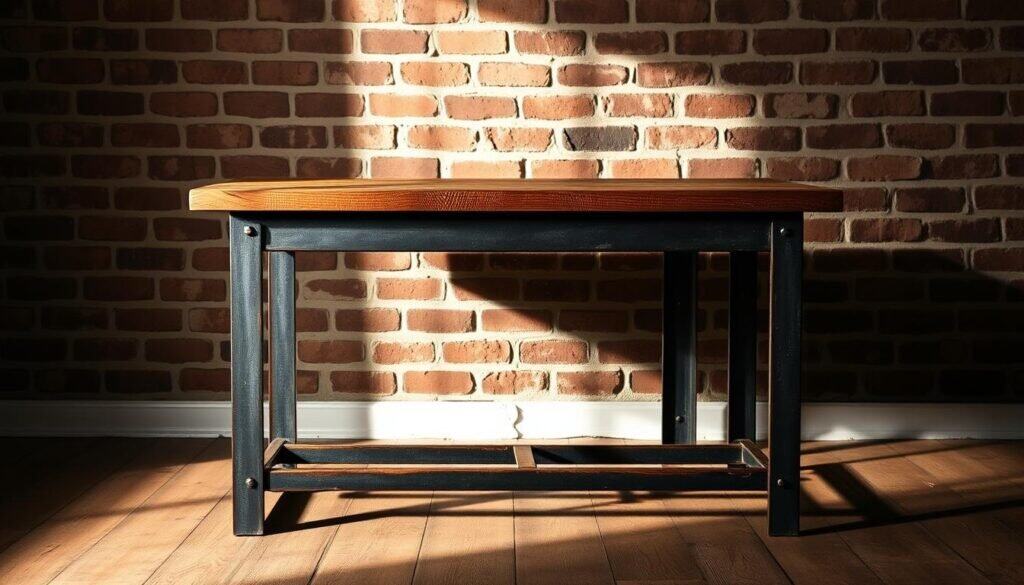 industrial style bedroom table