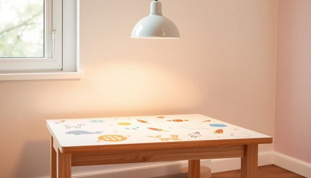 kid-friendly bedroom table