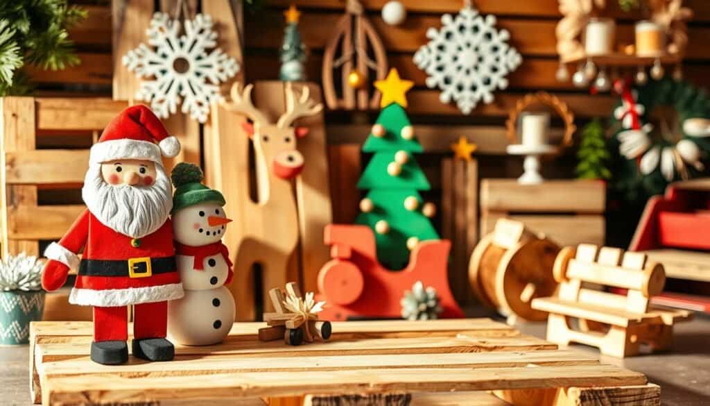 kid-friendly pallet wood holiday crafts