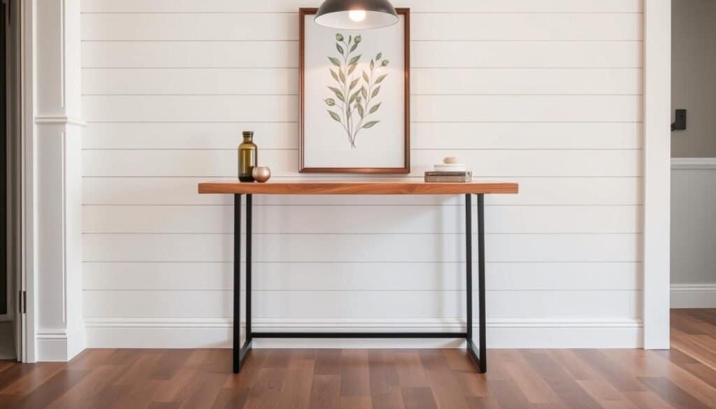 minimalist farmhouse console table