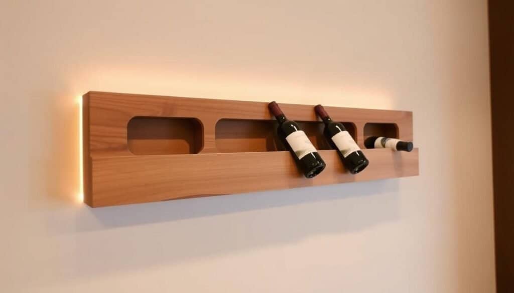 minimalist wine rack