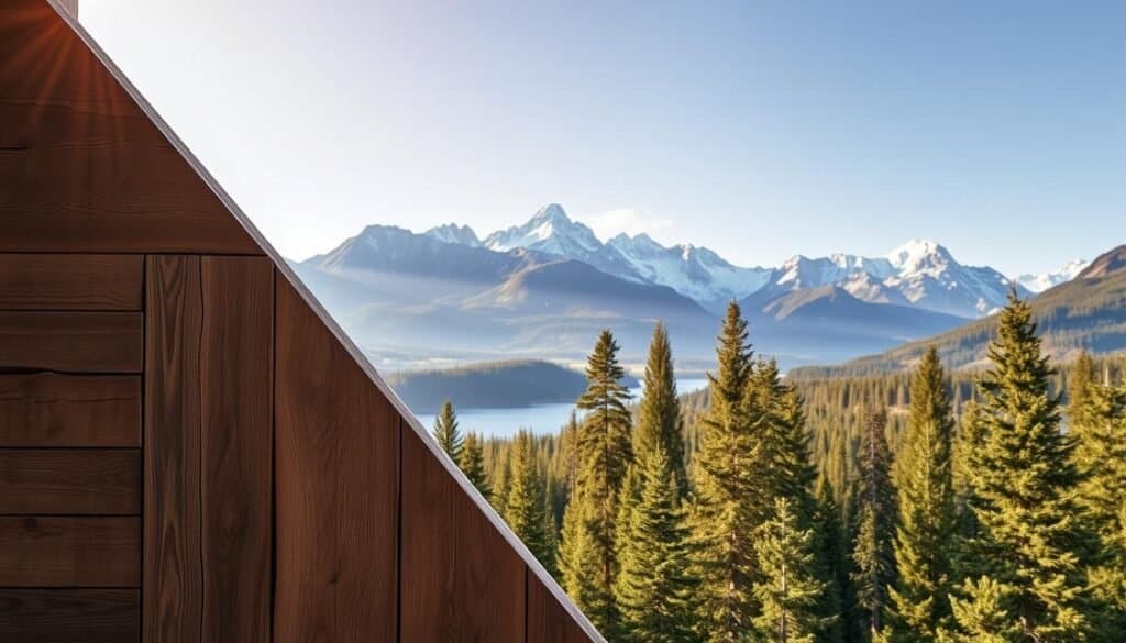 mountain wood wall art