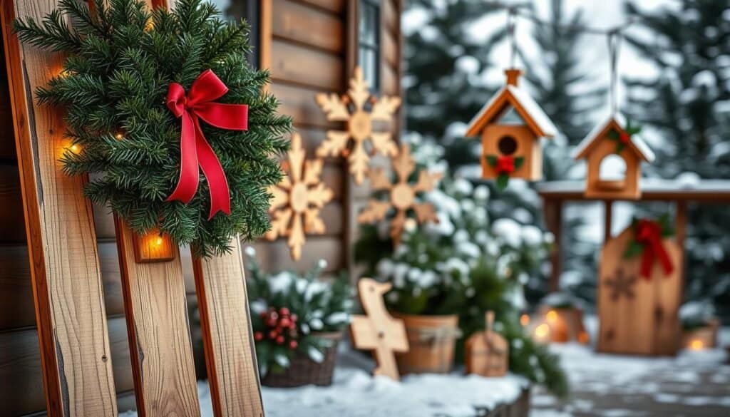 outdoor wooden holiday decorations