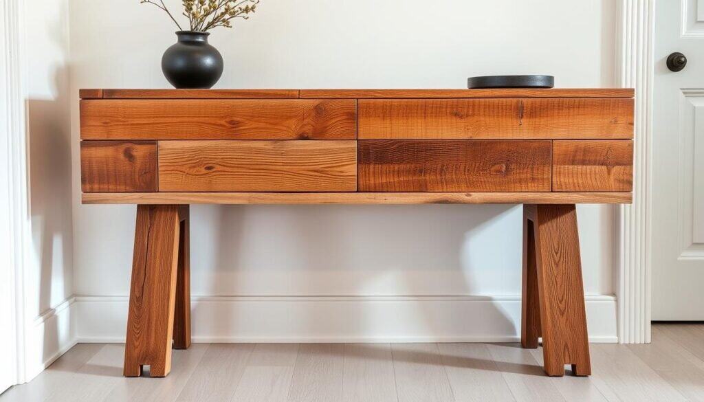 pallet wood upcycled console